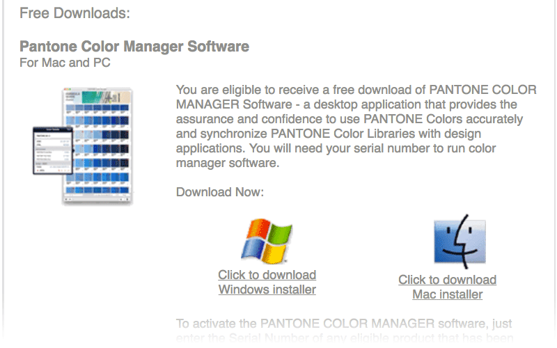 Download Pantone Color Manager software