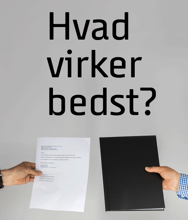 Hvad virker bedst? - få dine konkurrenter til at ligne amatører