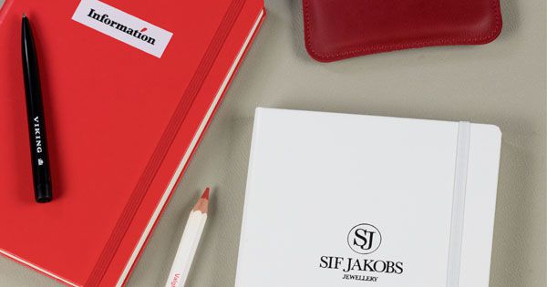 notesbøger med logo