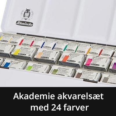 Schmincke akademie akvarel sæt med 24 farver