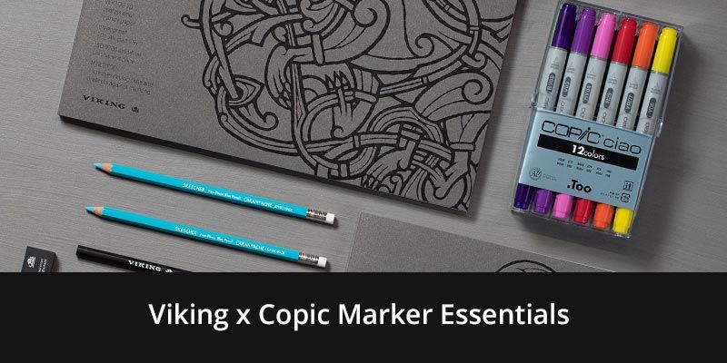 Marker Essentials - komplet sæt med Copic markere og Viking markerblokke