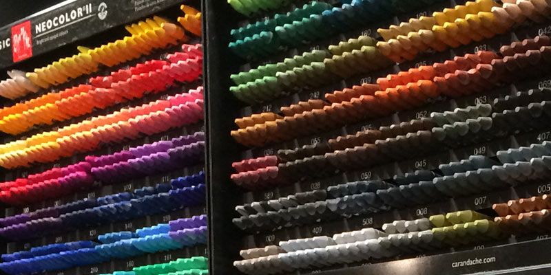 Caran d'Ache display fra butik