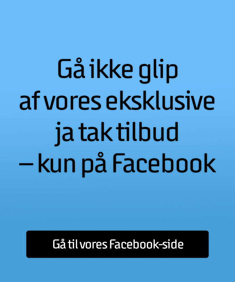 Følg os på Facebook - lækre præmier og eksklusive ja tak tilbud