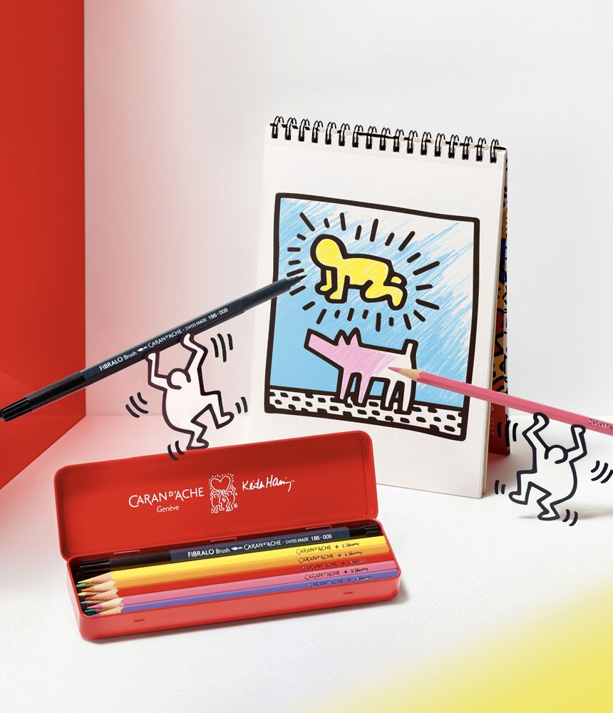 caran d'Ache + Keith Haring notesbog special edition