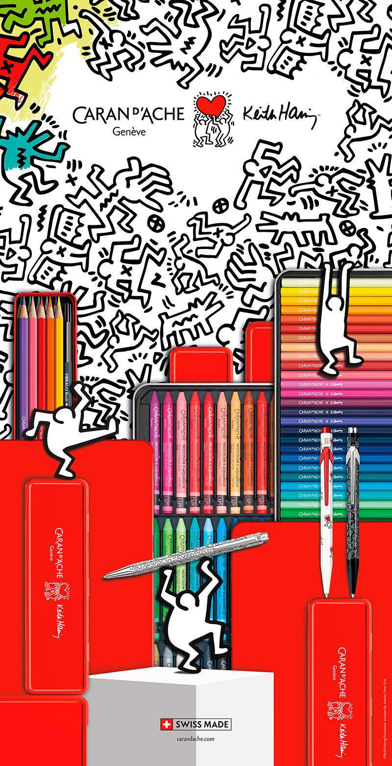 Keith Haring + Caran d'Ache special kollektion