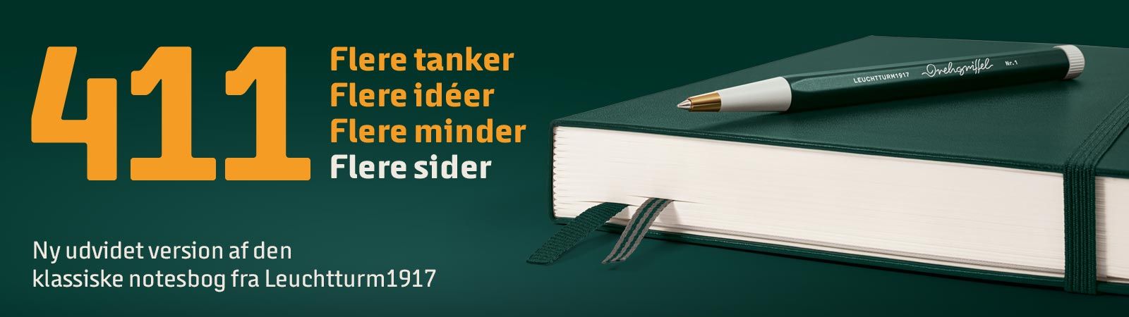 Notebook 411 notesbog fra Leuchtturm1917 med endnu flere sider