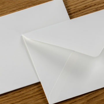 Kuverter af bomuldspapir