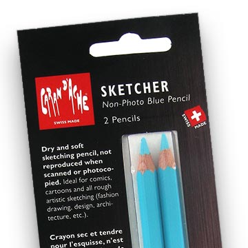 Caran d'Ache Sketcher Non-Photo Blue blyant