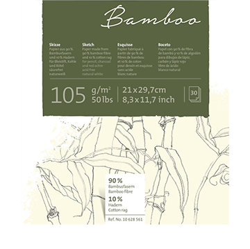 Bamboo skitseblok 105g/m