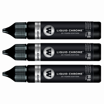 Liquid Chrome refill fra Molotow