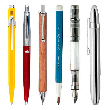 Kuglepenne og fyldepenne
