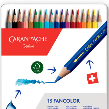 Fancolor farveblyanter og fibrepenne